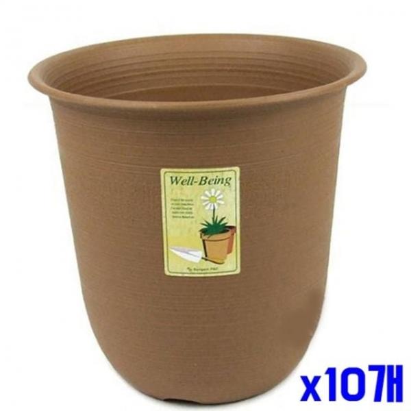 bns 모던컬러 원형 화분 3호-색상랜덤 x10개