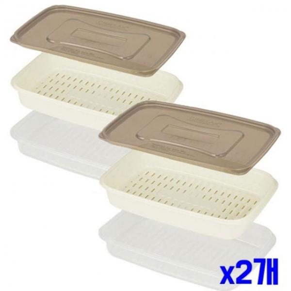 bns 모던 채반 밀폐용기 2.7L 2개입 x2개