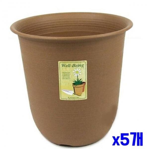 bns 모던컬러 원형 화분 3호-색상랜덤 x5개