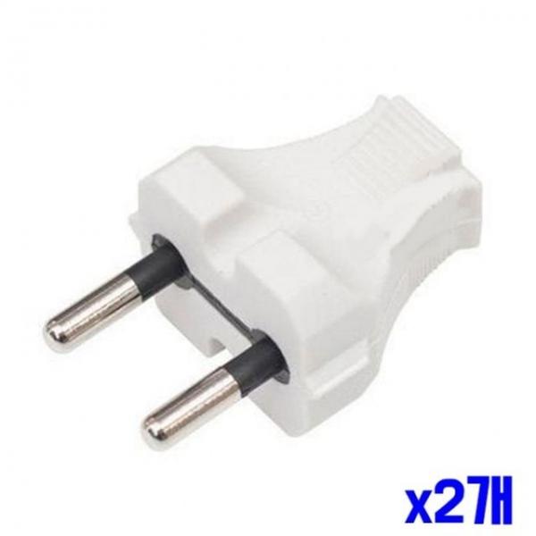 bns 무접지 2극 둥근형 플러그 20개입 x2개