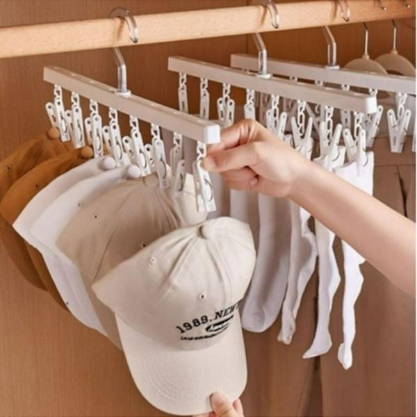 bns 모자 정리 집게 걸이 공간 활용 행거 양말 수납 정리