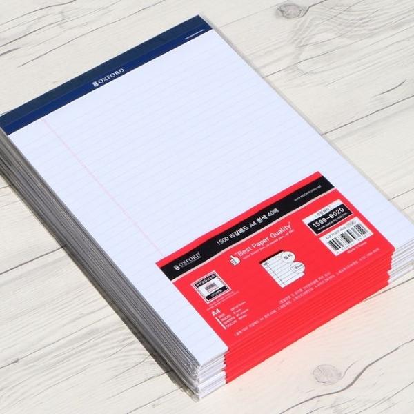 브랜빌  노트/리갈패드-화이트 A4 40매 10권