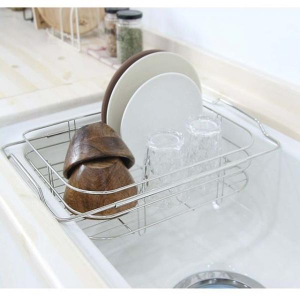 슬라이드형 폭조절 개수대 싱크대 정리 건조대