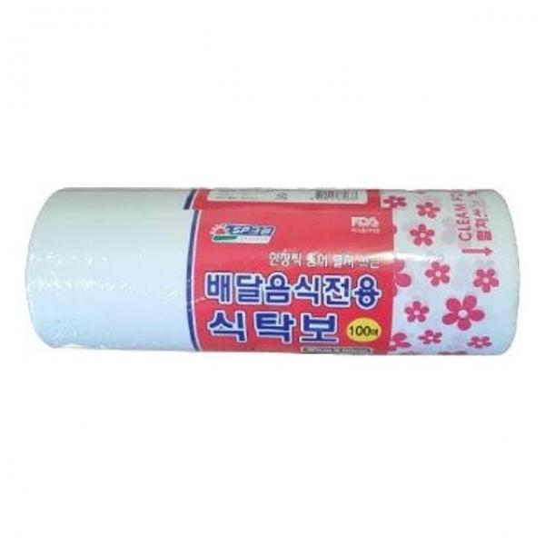 배달음식 테이블보 롤형 일회용 90x90x100매
