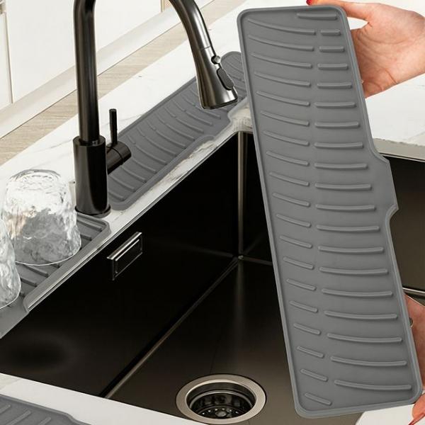 실리콘 물빠짐 패드 와이드 드라잉매트 대형 60cm