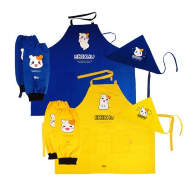 초등학생 앞치마 토시 두건 3종세트 요리 미술 중학생