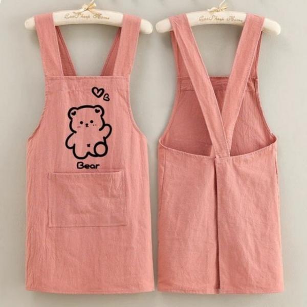 귀여운 아기곰 앞치마 어린이집 공방 에이프런