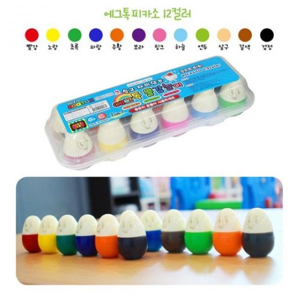 에그톡 12컬러 (피카소) 물감놀이