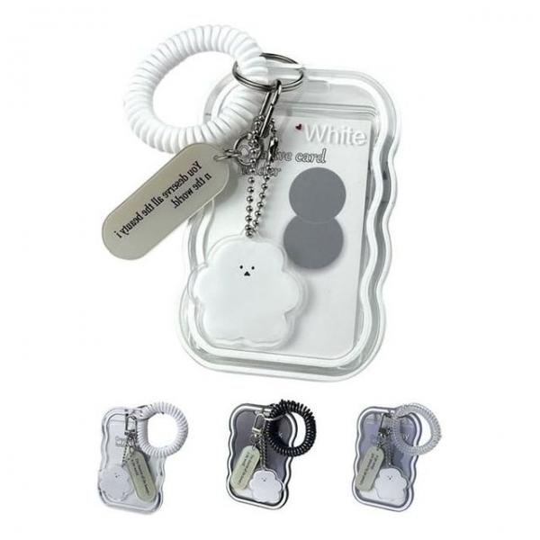 키밍 교통카드케이스 홀더 투명 키홀더 학생증 사원증