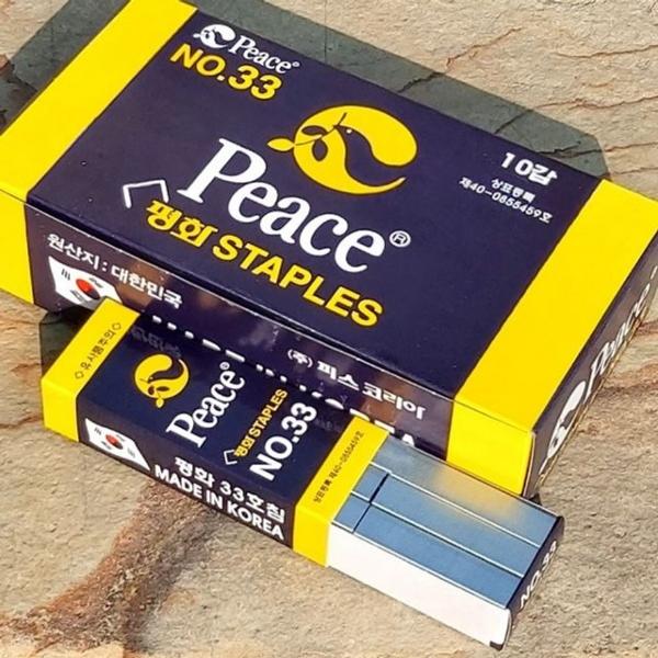 피스코리아 국가대표 스테플러 33호심/침-1박스(10통)