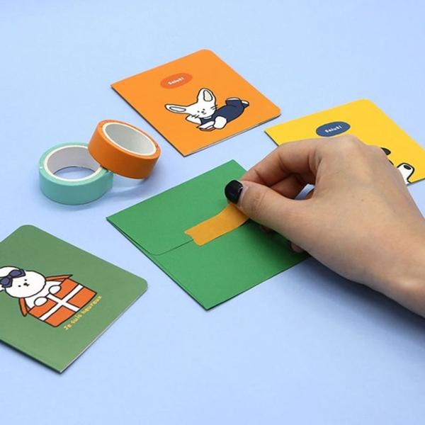 핑크풋 꼬망 카드 세트 편지지 봉투 (24매입)