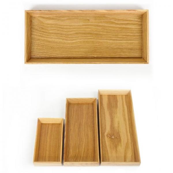 나무 컵받침 미니 쟁반 트레이 23x10cm 6호 원목