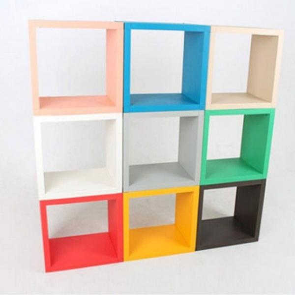 공간박스 1개 Color 정사각형 박스 수납 선반 큐브