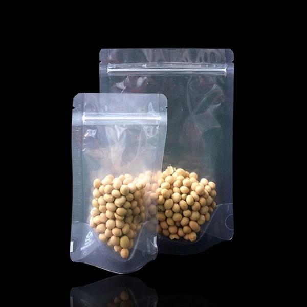 투명 PET 지퍼스탠드 진열봉투 25X33cm 밑6cm 200P