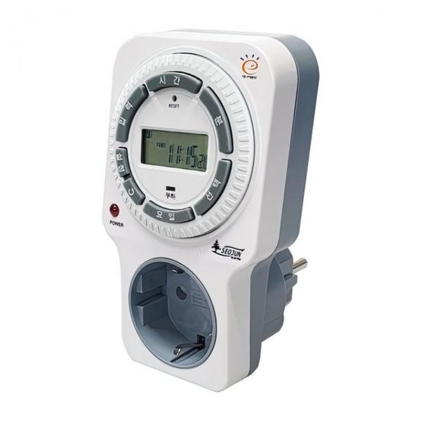 디지털 전기 절전 타이머 콘센트 일주일 스위치 타임