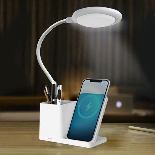 LED스탠드 겸용 무선 급속 충전기 CW-LC400 화이트