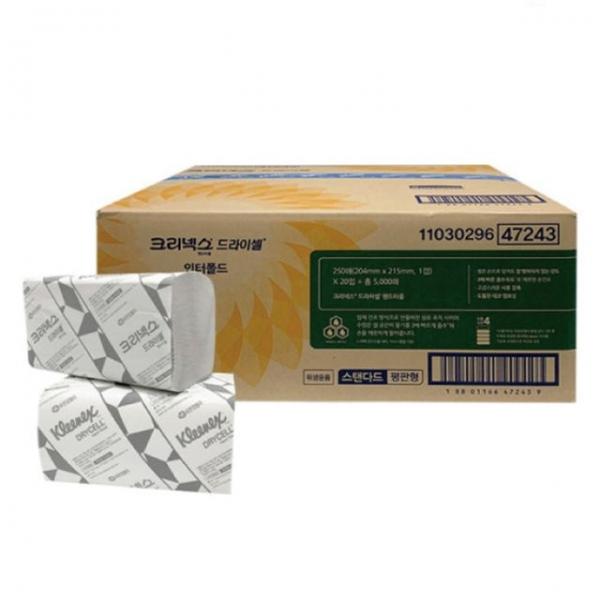 크리넥스 핸드타올 드라이셀 스탠다드 F250 250매x20