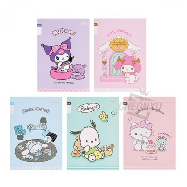 21줄 좁은칸 무제 라인 노트 5개 1세트