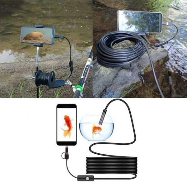 스마트폰 내시경카메라 10미터 강선 C타입 배관점검