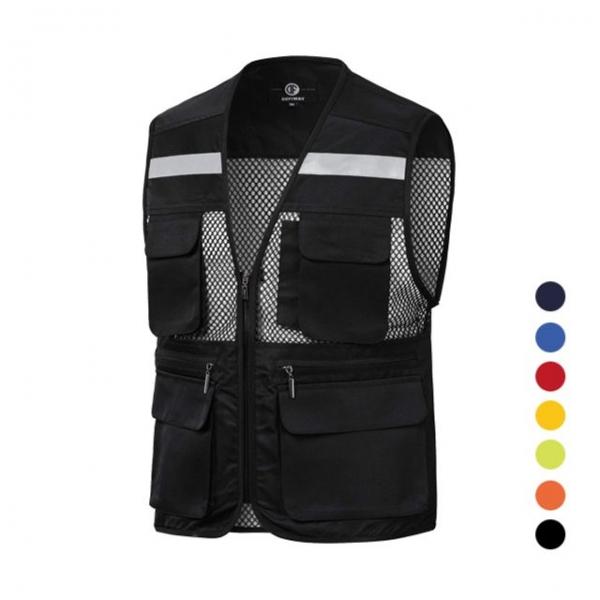 트윌 고급형 왕망사 반사 안전 조끼 (망사형)