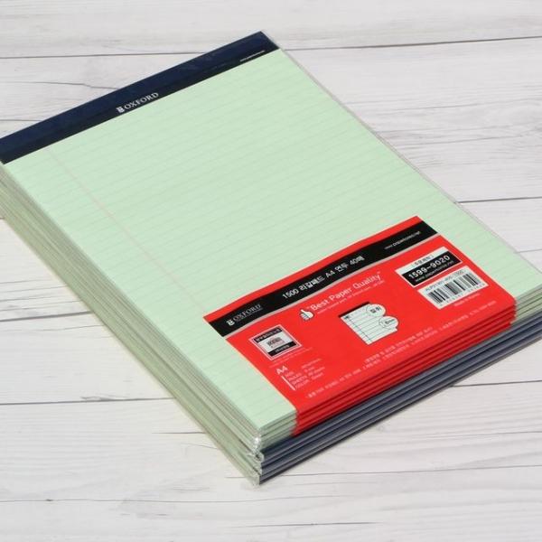 브랜빌  노트/리갈패드-그린 A4 40매 10권