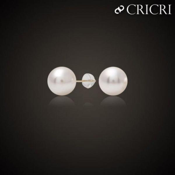14K  크리스탈 진주 제작 귀걸이 10mm
