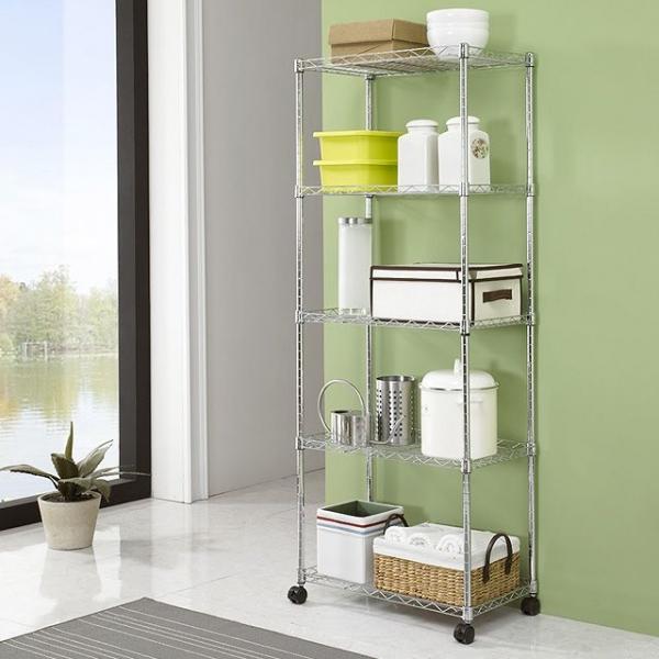 메탈선반 600 5단 바퀴달린수납장 선반 이동식 트롤리