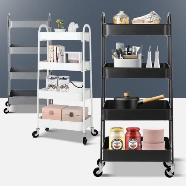 4단 이동식수납장 다용도조립식 주방틈새 트롤리