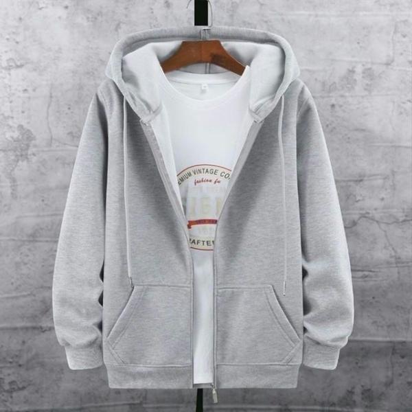 남여공용 오버핏 기모 후드집업 루즈핏 후드티셔츠