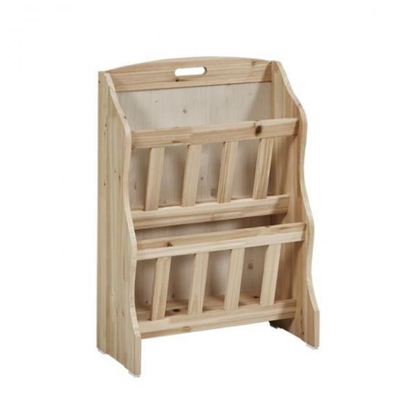 원목 잡지 신문 꽂이 진열대 매거진랙 전면 책장