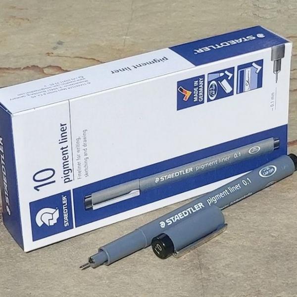 스테들러 0.1mm Fineliner pigment liner 블랙 1다스