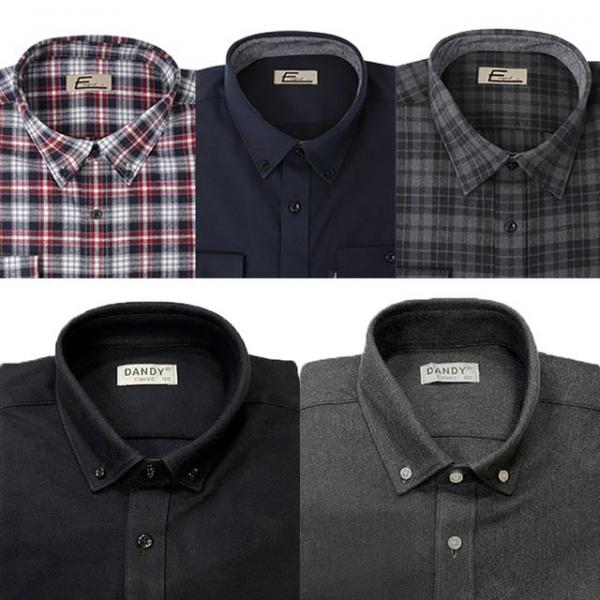 남성 두꺼운 와이셔츠 일반핏 정장 레귤러 셔츠 남방