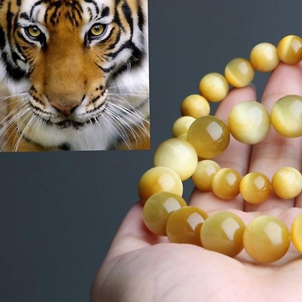 옐로우 타이거 아이 호안석 원석 건강 팔찌 6mm