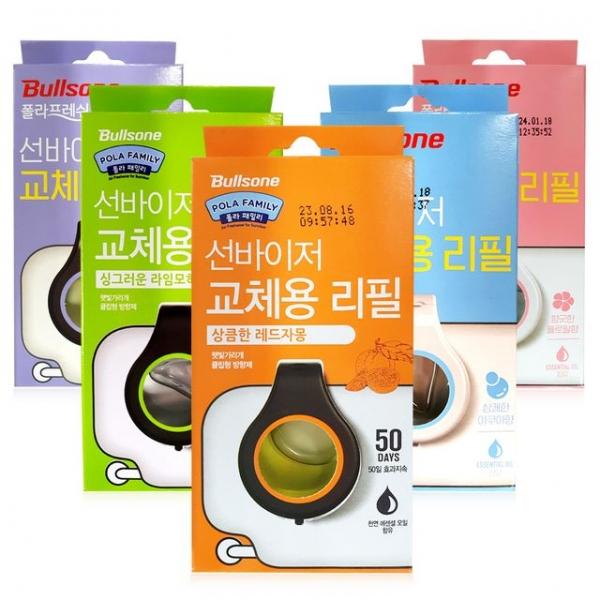 불스원 선바이저 교체용리필(5가지향) 차량용방향제