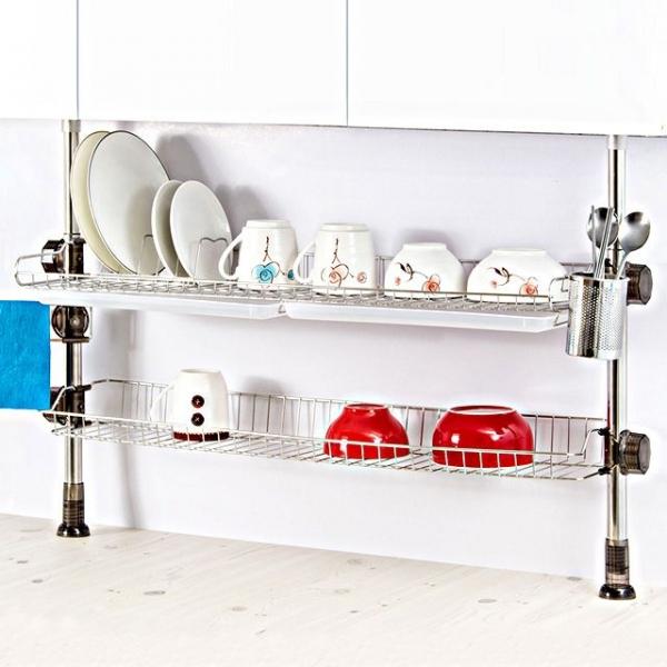 H-기둥식식기건조대 800 2단 싱크선반 그릇 부엌수납