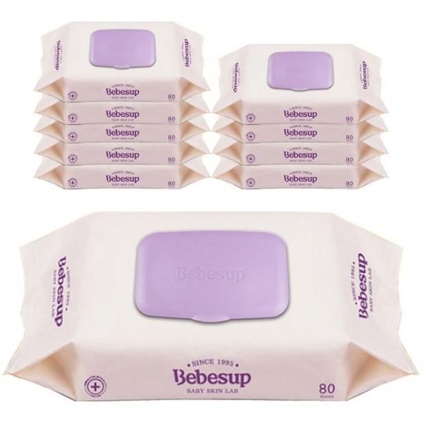 베베숲 트러스트 캡형 물티슈 80매 x 10개