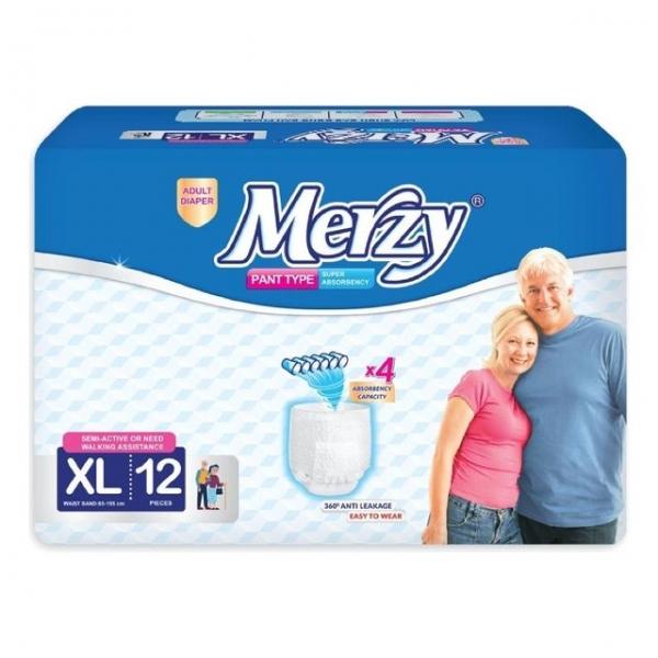 머지 언더웨어 성인용 팬티기저귀 특대형 12개입 1팩