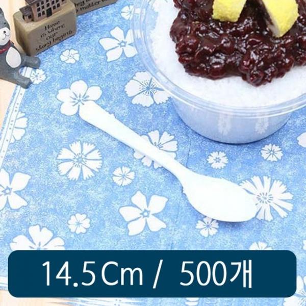 빙수스푼 14.5cm 백색 벌크포장 B형 500개