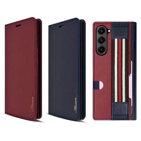 Z폴드5 소가죽 ama밴드플립 F946 케이스