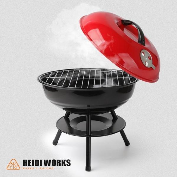 14인치 캠핑 바베큐 그릴 뚜껑화로