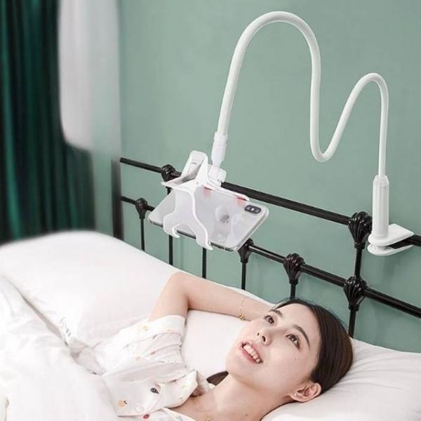 360도 회전가능 책상 침대 집게형 고정 휴대폰 거치대