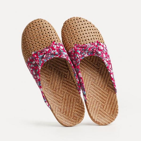 통기성 좋은 시원한 왕골 라탄 뮬 슬리퍼 4color