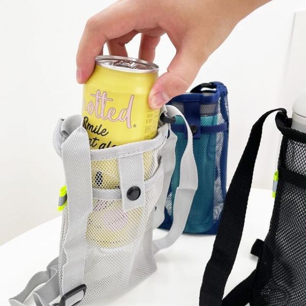 b2565 메쉬 텀블러 파우치 미니힙색 메쉬파우치 2개