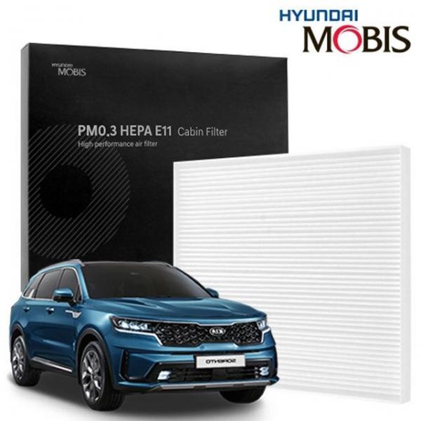 현대모비스 쏘렌토 MQ4 에어컨필터 PM0.3 E11