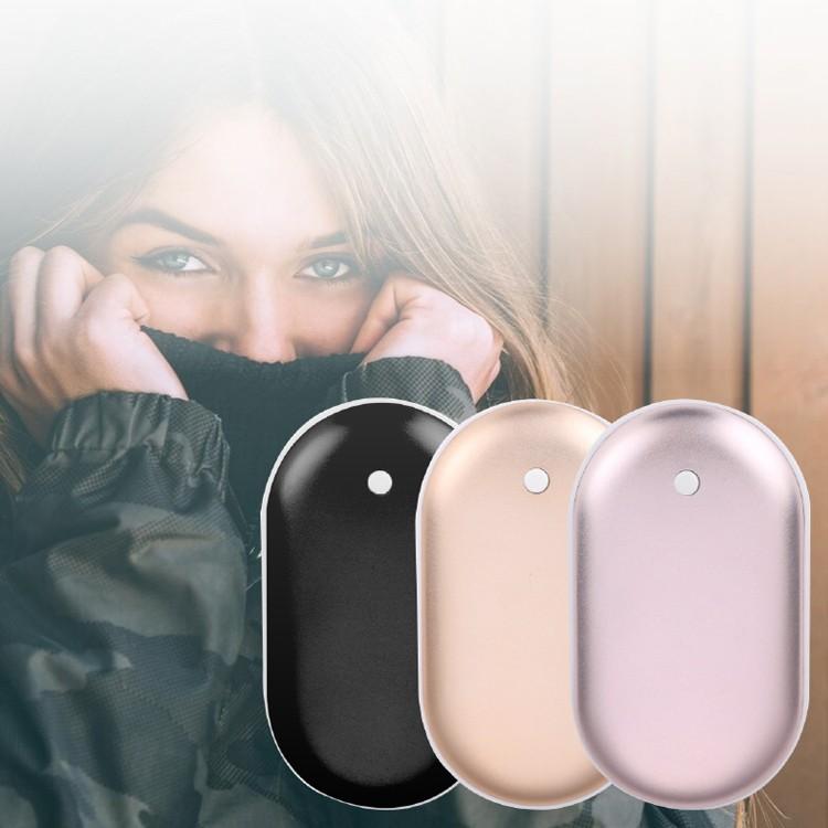 [KC인증] 대용량 최적4400mah 배터리채택 양면3초발열 스마트온도 초소형 손난로 3단계조절 보조배터리겸용