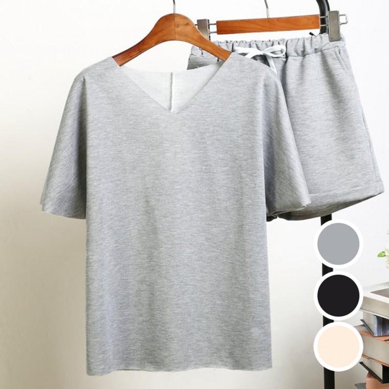여성 반바지 여자 반팔티 빅사이즈 티셔츠 반팔 의류