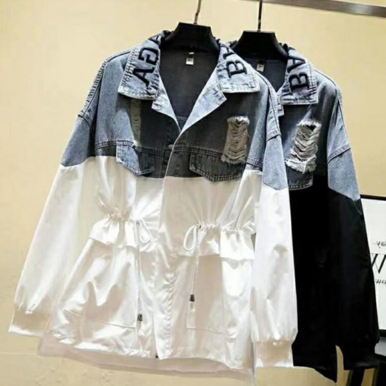 [위드기프트] 믹스워싱 데님점퍼