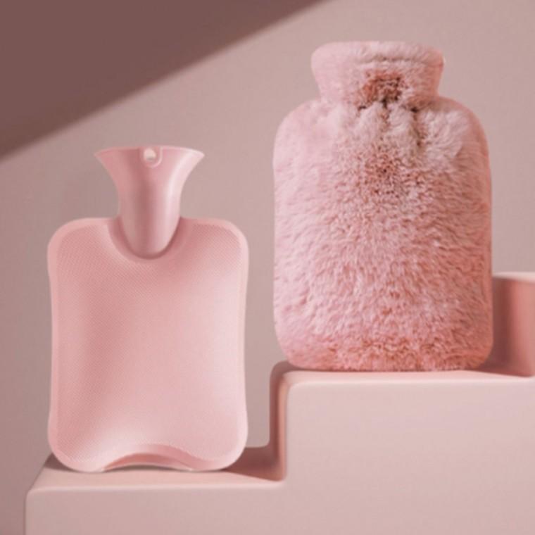 토끼털 보온 물주머니 찜질팩 보온주머니