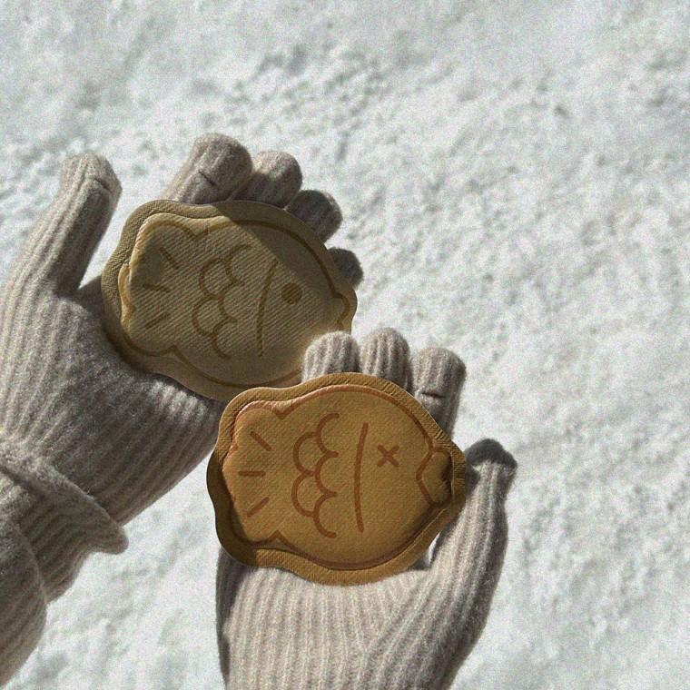 부이 붙이는 붕어빵 핫팩 세트 파스형 손난로 팥붕이 슈붕이 미니 10개 세트