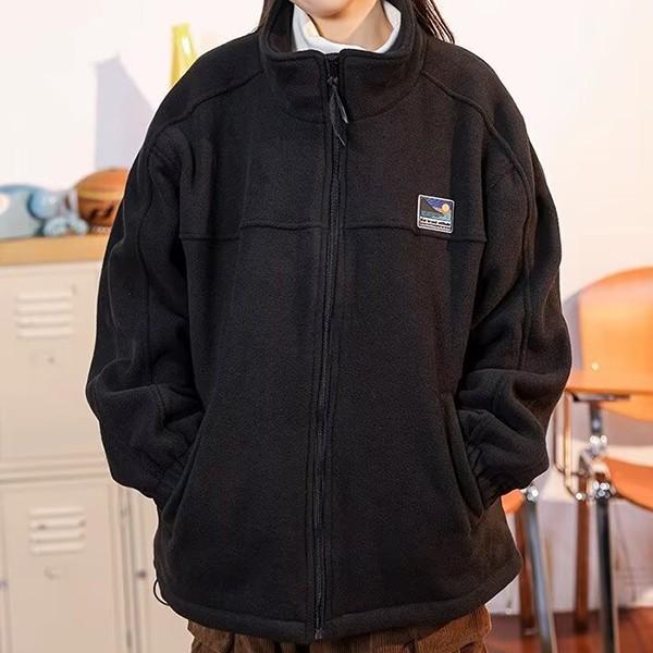 여성 3컬러 와펜 포인트 오버핏 집업 LK-JP30